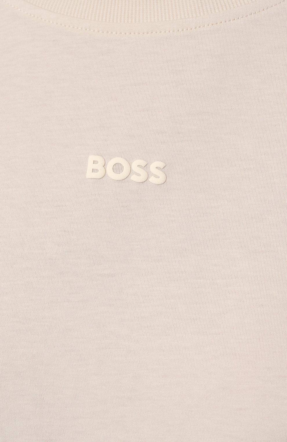 Хлопковая футболка BOSS ORANGE кремового цвета по цене 6295 руб., арт. 50523256, фото 5 Хлопковая футболка BOSS ORANGE, арт. 50523256, фото 5