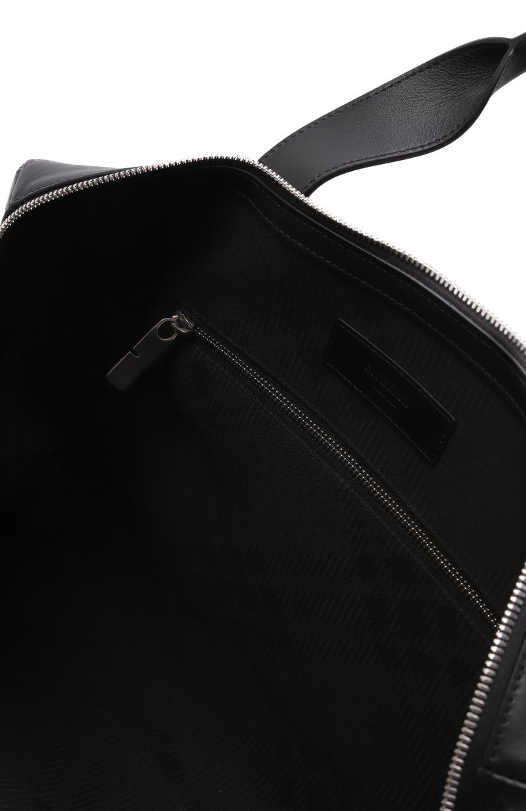 Мужская портфель BURBERRY черного цвета, арт. 8101921 | Фото 5 (Ремень/цепочка: На ремешке; Размер: large; Материал: Натуральная кожа; Сумки-технические: Портфели)