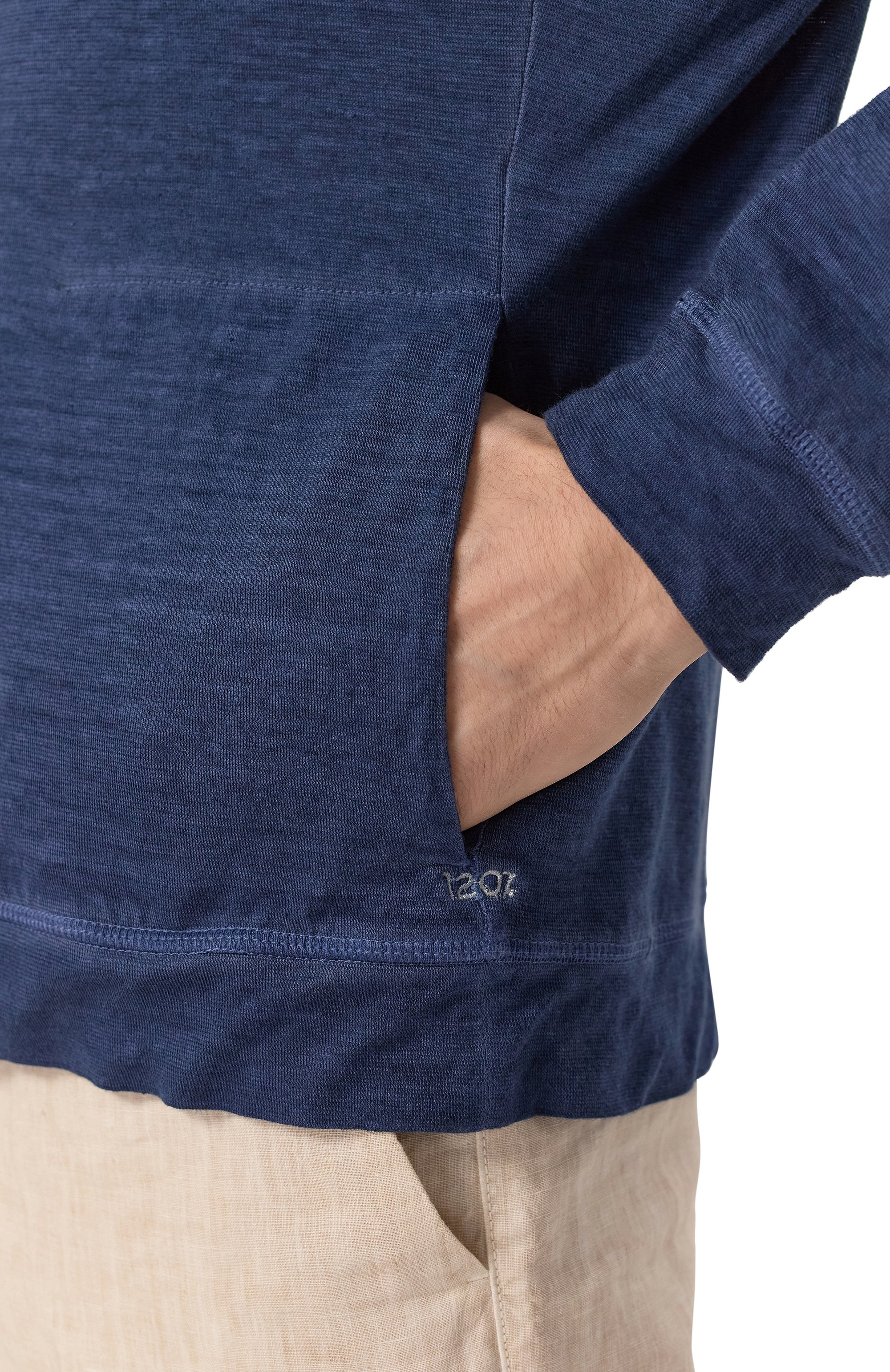 Лонгслив изо льна и хлопка 120% LINO, арт. 32ALIM79GS/G309/S01, фото 5