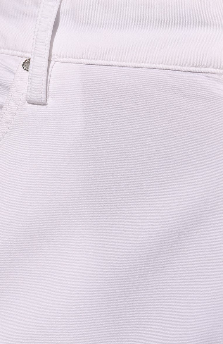 Мужские хлопковые брюки PAUL&SHARK белого цвета, арт. C0P4001 | Фото 5 (Длина (брюки, джинс�ы): Стандартные; Случай: Повседневный; Материал сплава: Проставлено; Материал внешний: Хлопок; Драгоценные камни: Проставлено; Стили: Кэжуэл)
