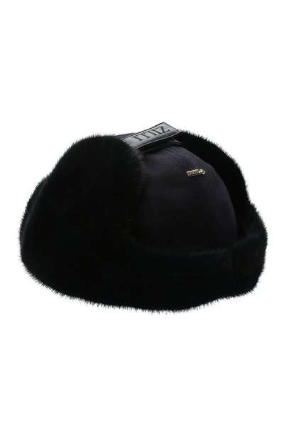Шапка-ушанка с отделкой из меха норки ZILLI, арт. MHQ-0RS00-30337/1001, фото 4