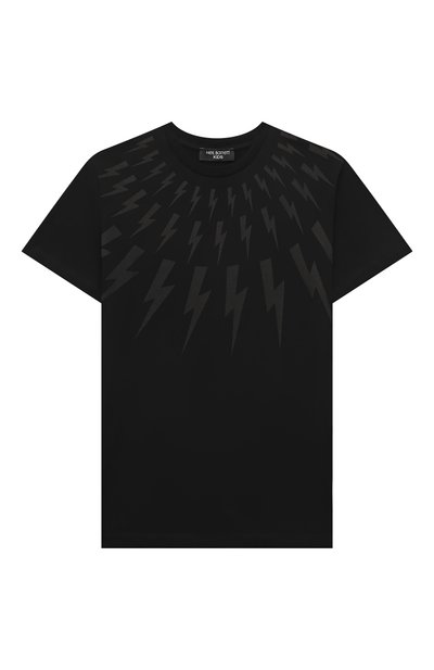 Хлопковая футболка NEIL BARRETT KIDS, арт. 030591, фото 1