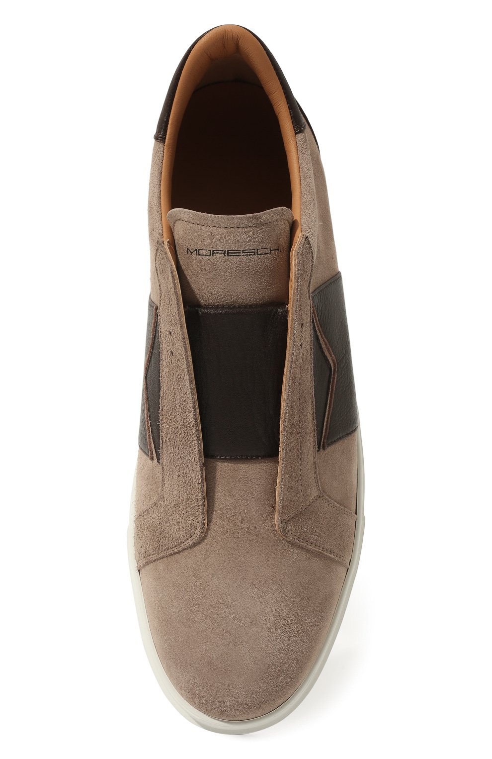 Замшевые кеды MORESCHI, арт. 44099/220/CR0AZIA/GI0VE, фото 6