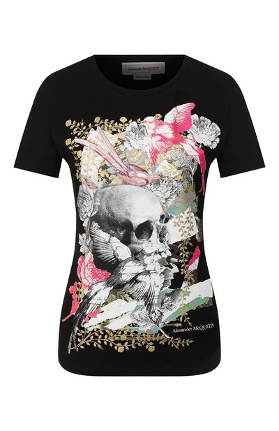 Хлопковая футболка ALEXANDER MCQUEEN, арт. 585789/QZAAA, фото 1