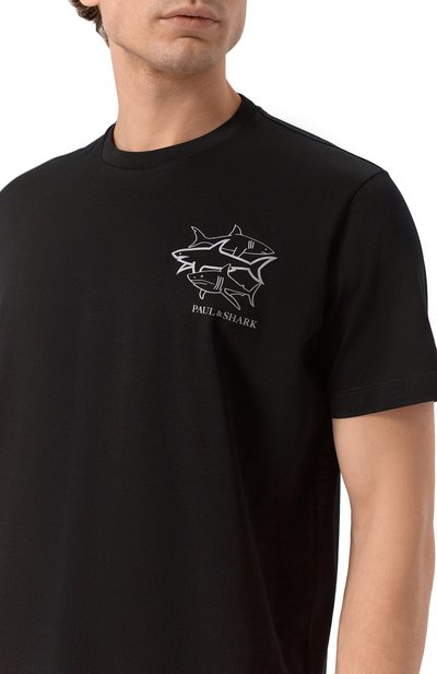 Хлопковая фу тболка PAUL&SHARK, арт. 26411035_001, фото 5