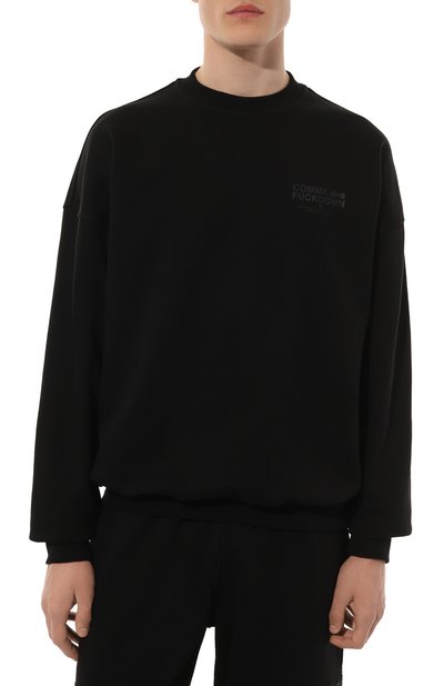 Хлопковый свитшот COMME DES FUCKDOWN черного цвета по цене 11100 руб., арт. CFABM01326, фото 3 Хлопковый свитшот COMME DES FUCKDOWN, арт. CFABM01326, фото 3