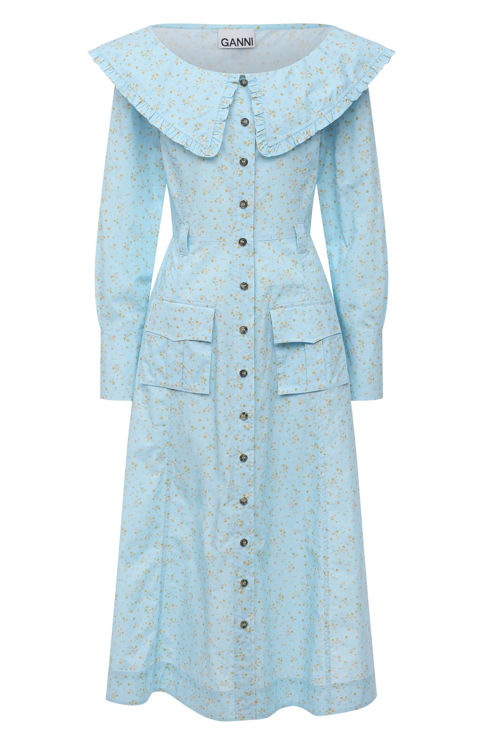 Хлопковое платье GANNI, арт. F5910, фото 1