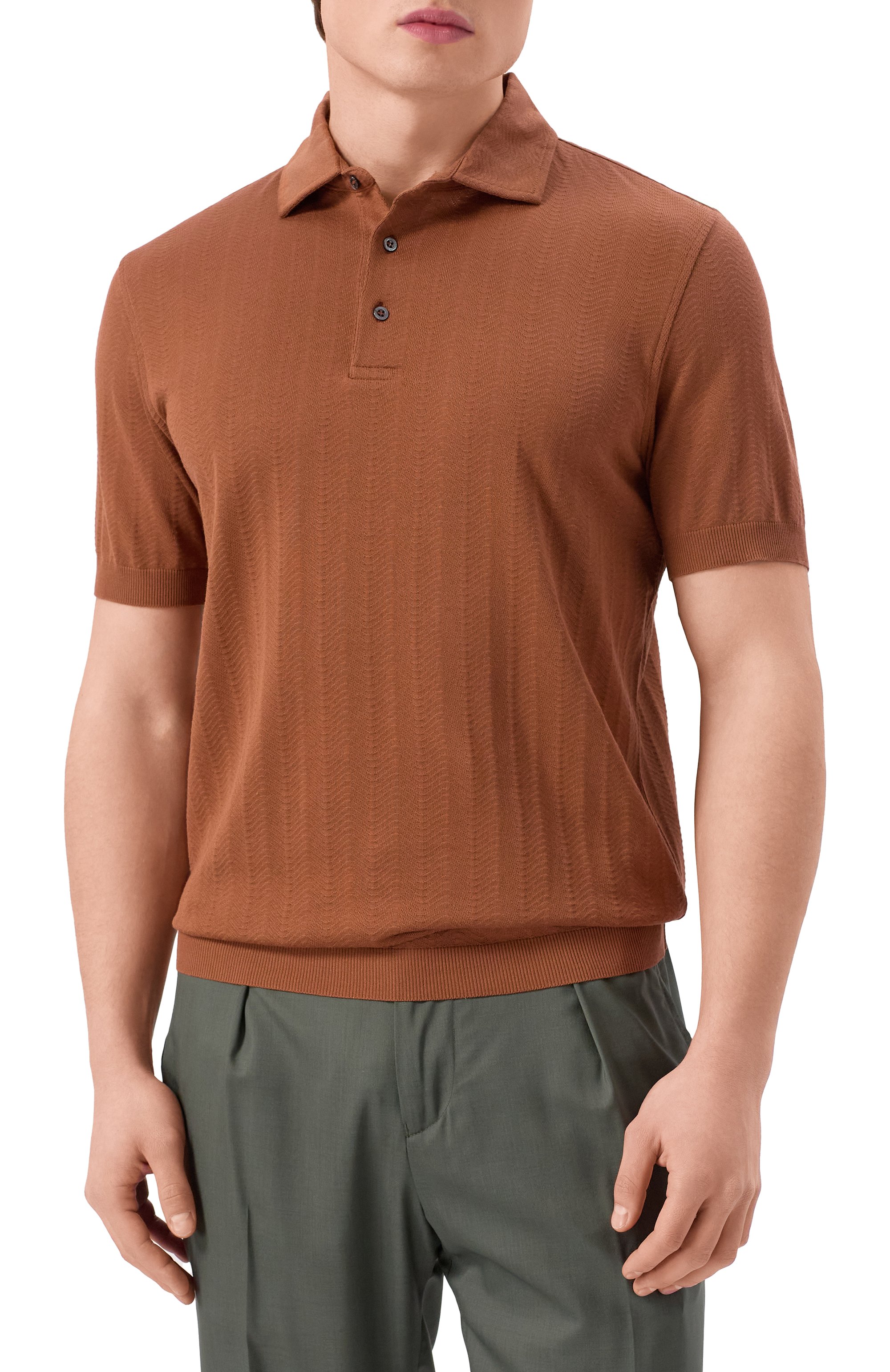 Хлопковое поло CORNELIANI, арт. 25G521-2525007, фото 3