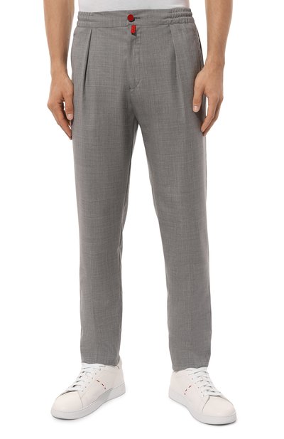 Шерстяные брюки KITON, арт. UP1LACK03711, фото 3