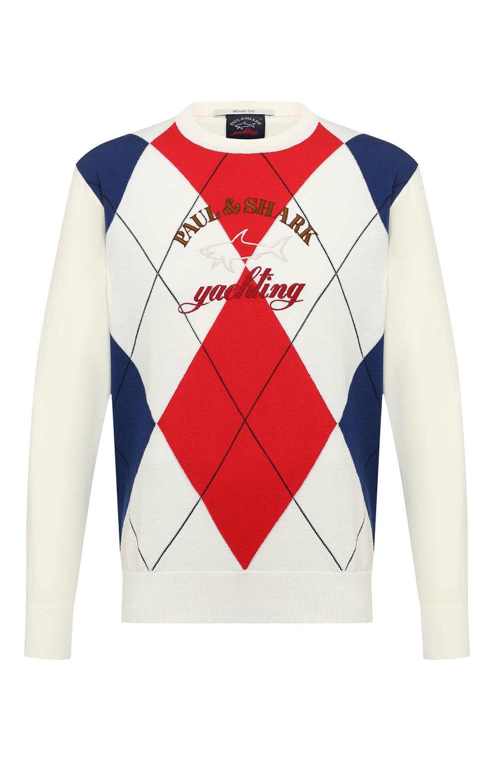 Джемпер PAUL&SHARK белого цвета по цене 35800 руб., арт. I20P1080/HV0, фото 1 Джемпер PAUL&SHARK, арт. I20P1080/HV0, фото 1