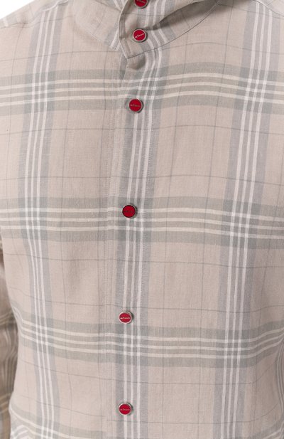 Льняная рубашка KITON, арт. UMCMARH0926705, фото 5