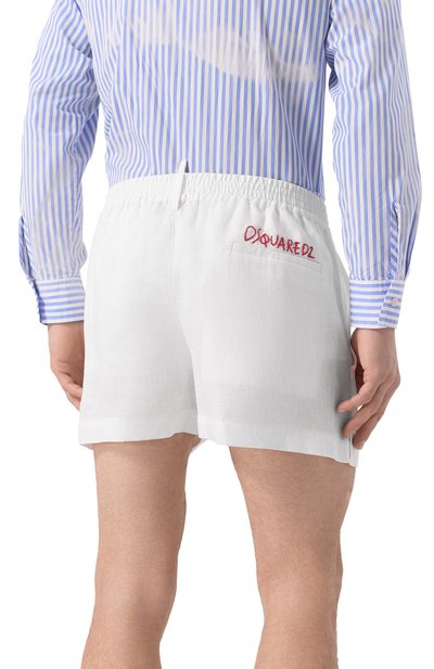 Льняные шорты DSQUARED2, арт. S78MU0072/D35294, фото 4