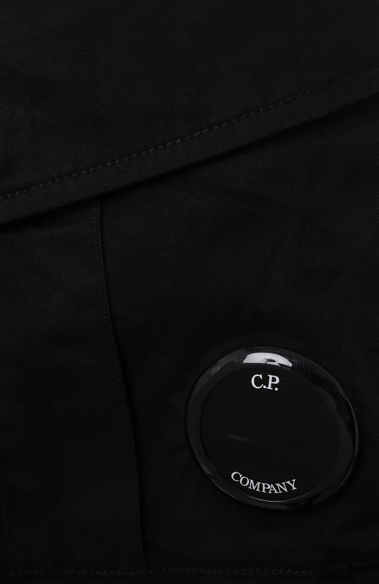 Детские хлопковые шорты-карго C.P. COMPANY черного цвета, арт. CMQ005/LRC05/10-14 | Фото 3 (Нос: Не проставлено; Случай: Повседневный; Материал внешний: Хлопок; Автоматизация состава: Проставлено; Ростовка одежда: 16 лет | 164 см, 10 - 11 лет | 140 - 146см, 13 - 15 лет | 158 см)