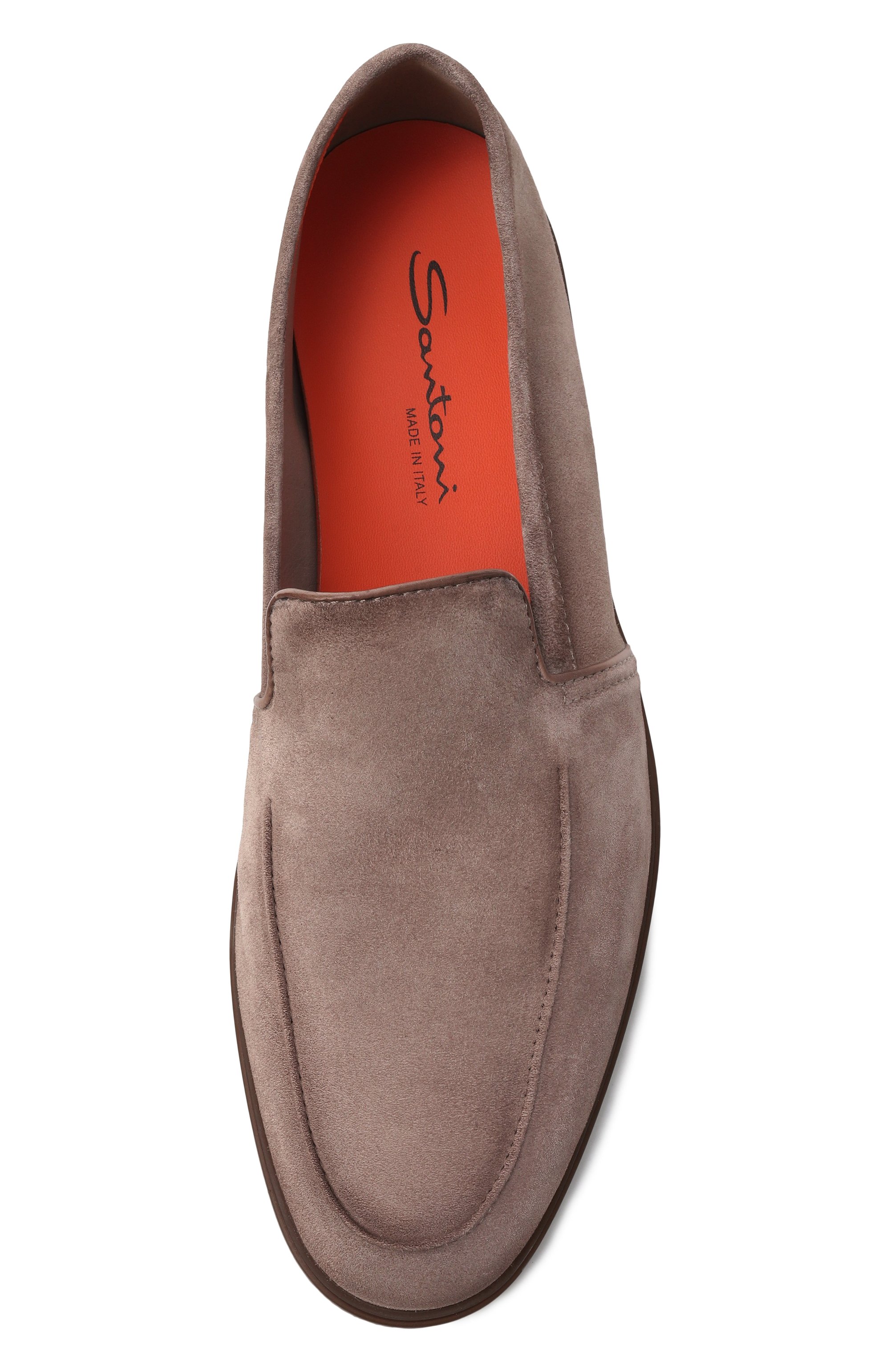 Замшевые лоферы malibu SANTONI, арт. MGAG18829TGRSEAA, фото 6