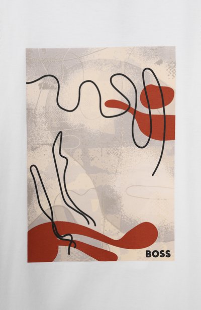 Хлопковый лонгслив BOSS белого цвета по цене 9985 руб., арт. J52374, фото 3 Хлопковый лонгслив BOSS, арт. J52374, фото 3