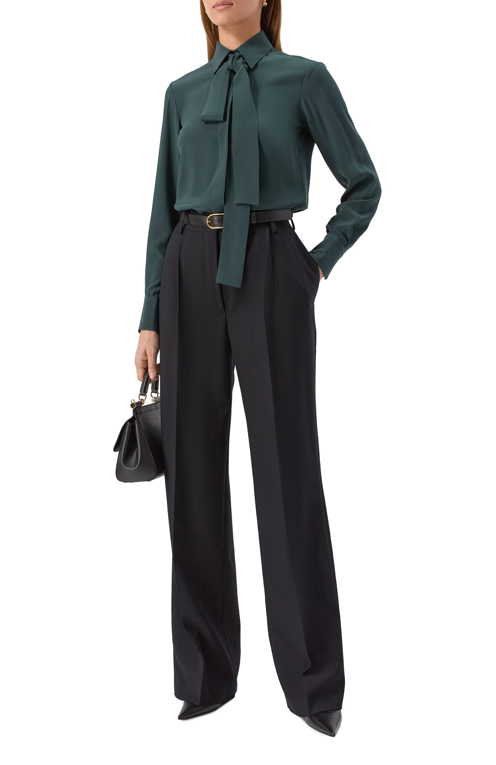 Атласная блузка KITON, арт. D48407, фото 2