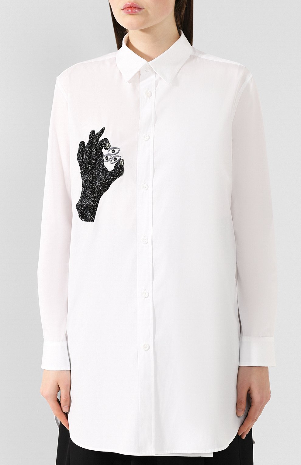 Хлопковая рубашка YOHJI YAMAMOTO, арт. YJ-B06-028, фото 3