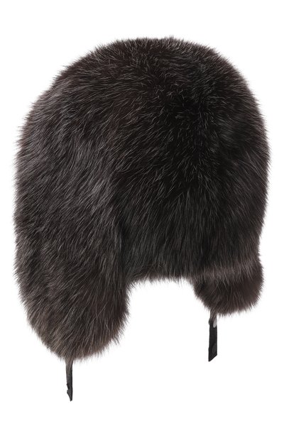 Меховая шапка-ушанка из соболя MVST, арт. MH-01 SABLE FARM SIL 6/7, фото 2