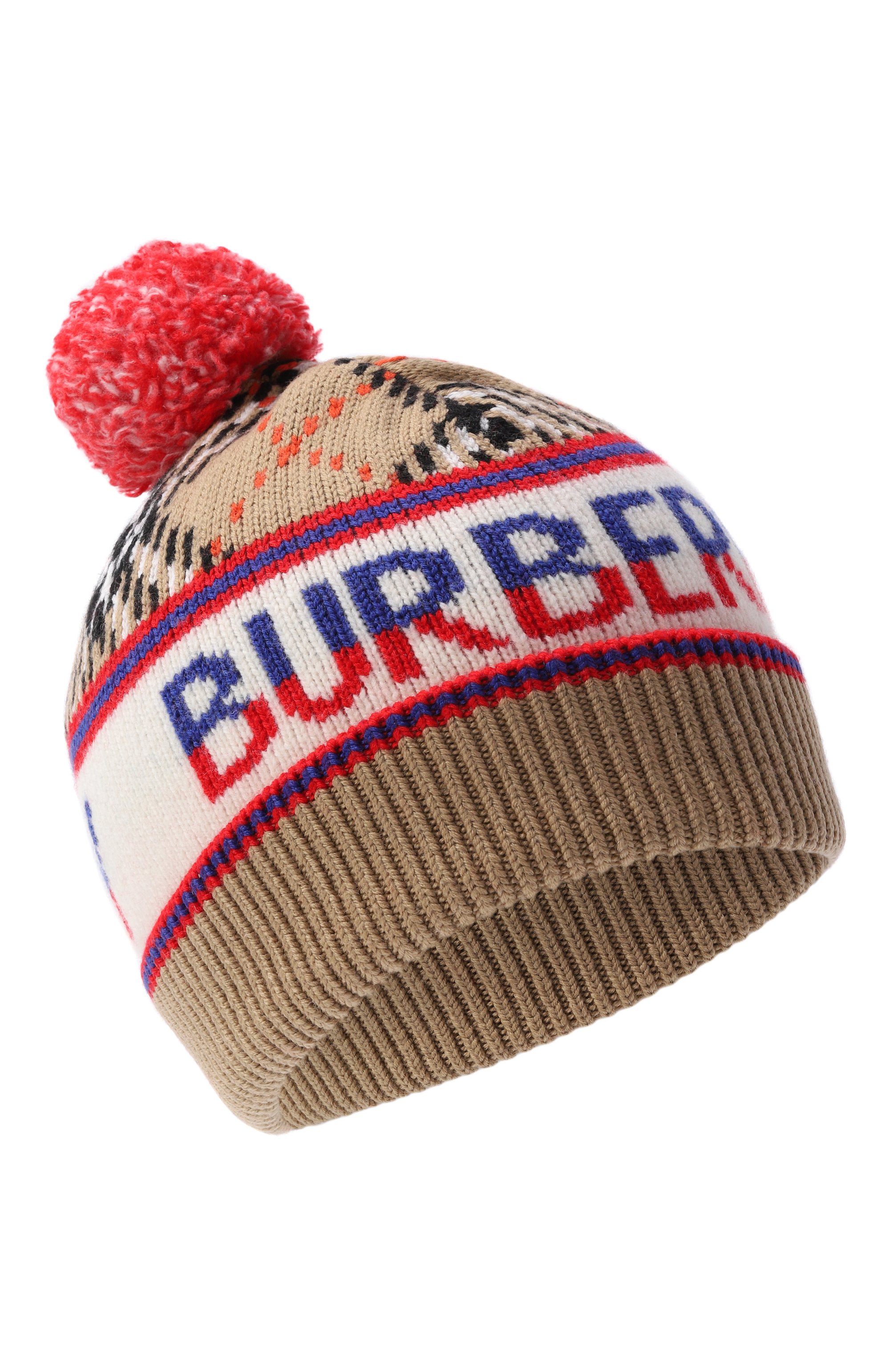 Шерстяная шапка BURBERRY бежевого цвета по цене 22650 руб., арт. 8117381, фото 1 Шерстяная шапка BURBERRY, арт. 8117381, фото 1