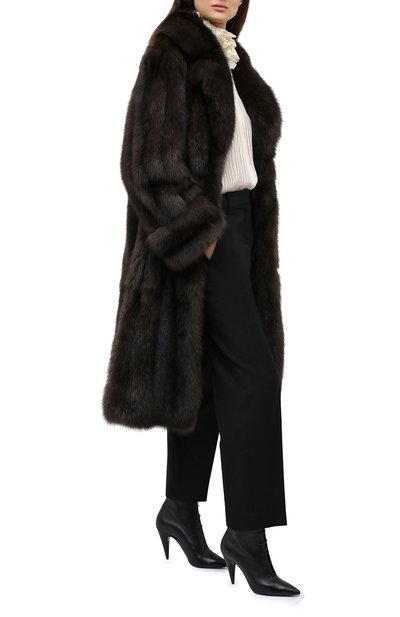 Кожаные ботильоны romy SAINT LAURENT, арт. 632642/1N800, фото 2