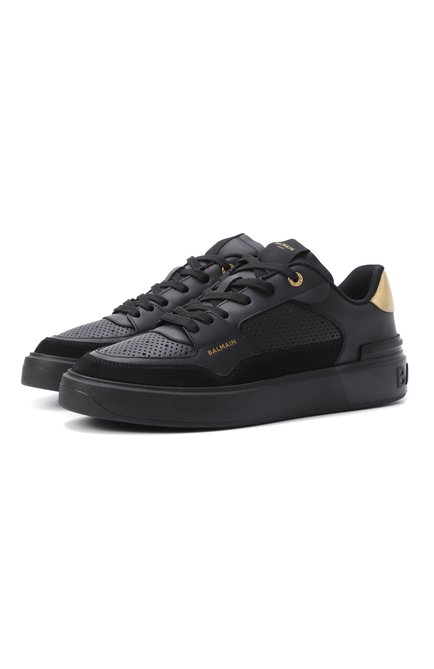 Женские кожаные кеды b-court BALMAIN, арт. DN0VI727/LBS0