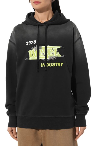 Хлопковое худи DIESEL, арт. A15386/0PHAQ, фото 3