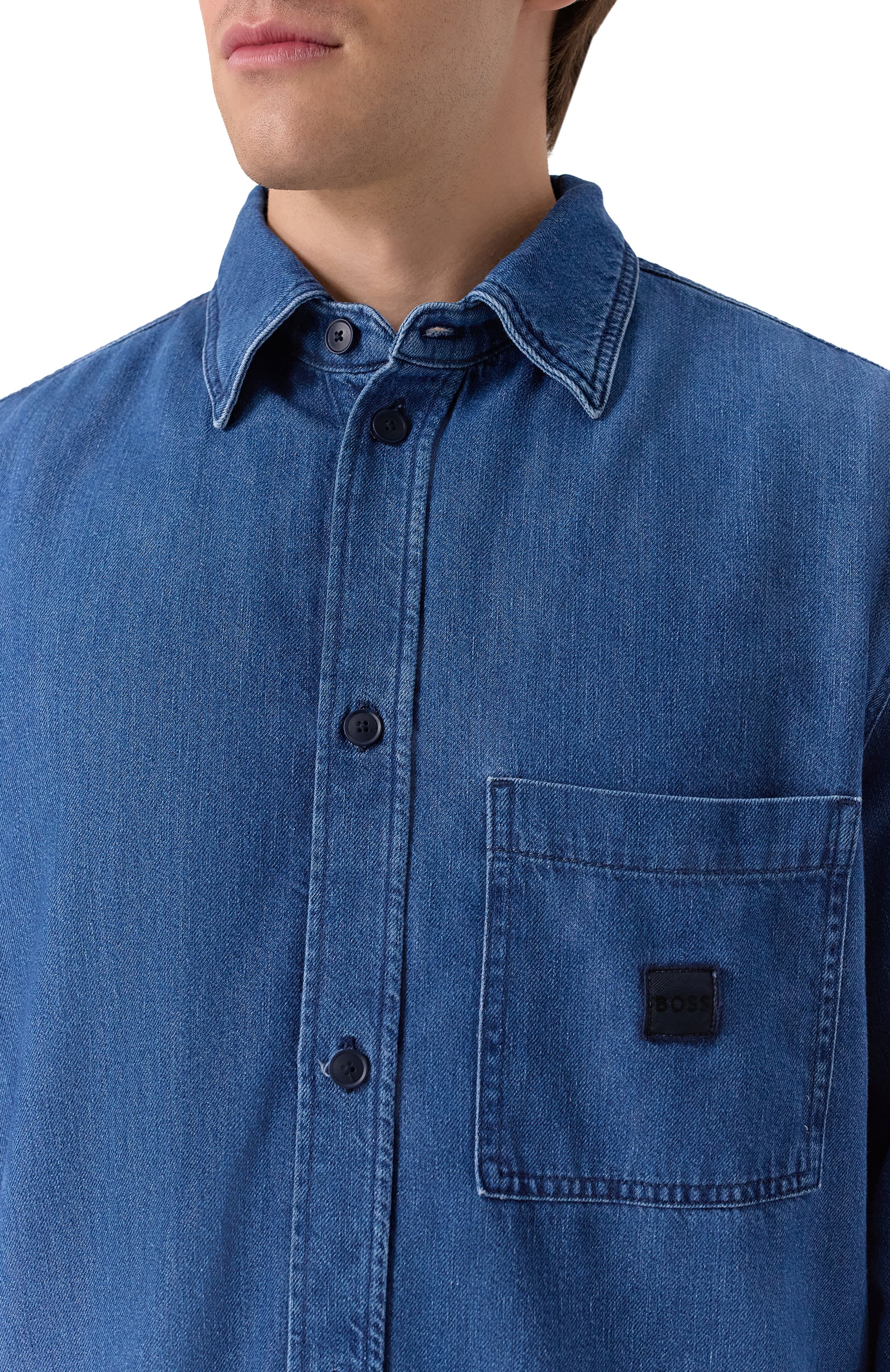 Джинсовая рубашка BOSS ORANGE, арт. 50544660, фото 5