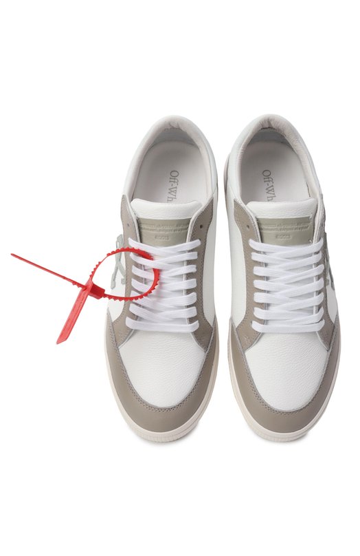 Кожаные кеды New Low Vulcanized Off-White 0MIA293S25LEA0010153 Бежевый  0MIA293S25LEA0010153 Фото 6