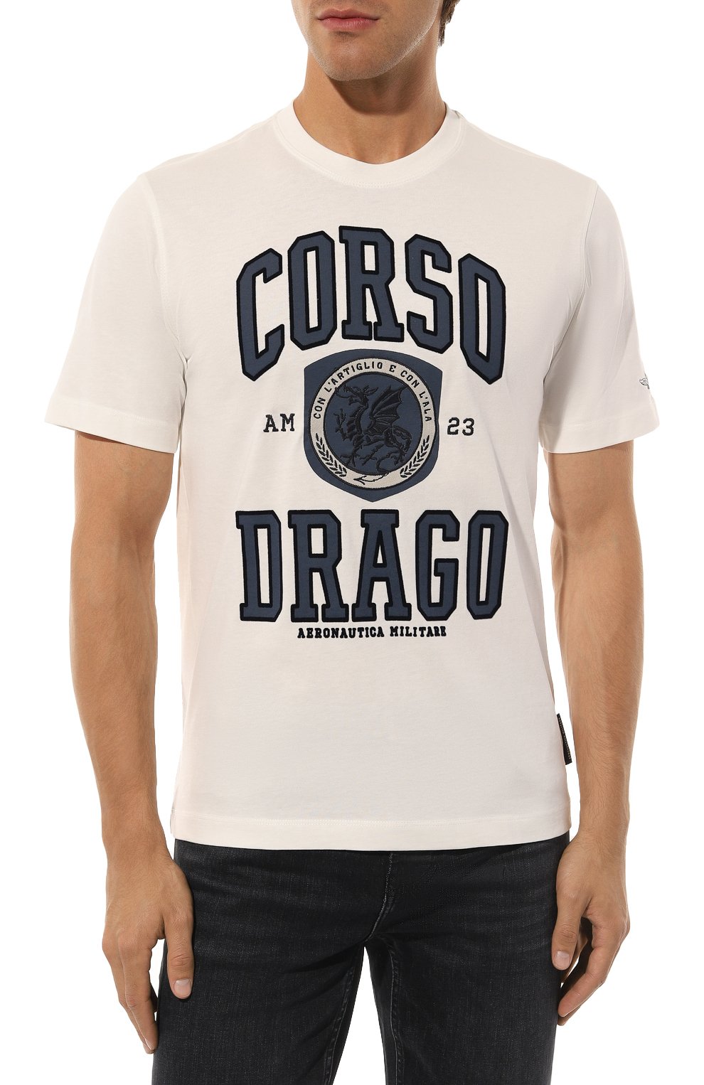 Хлопковая футболка AERONAUTICA MILITARE, арт. 242TS2304J611, фото 3