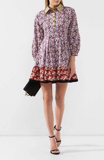 Хлопковое платье VALENTINO разноцветного цвета по цене 255500 руб., арт. RB3VAL154FW, фото 2 Хлопковое платье VALENTINO, арт. RB3VAL154FW, фото 2