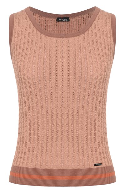 Женский хлопковый топ KITON, арт. D61783