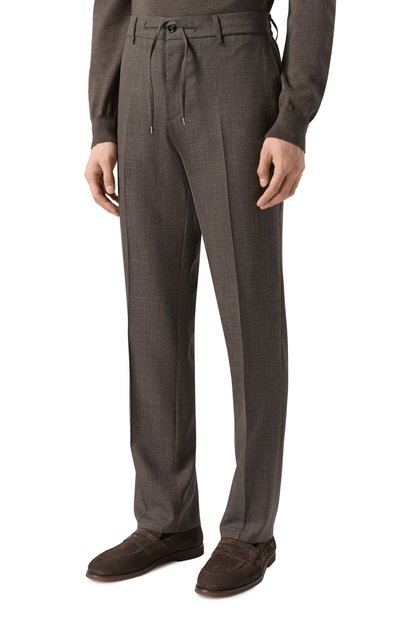 Брюки из шерсти и шелка ANDREA CAMPAGNA, арт. SPIAGGIA20/LP184U, фото 3