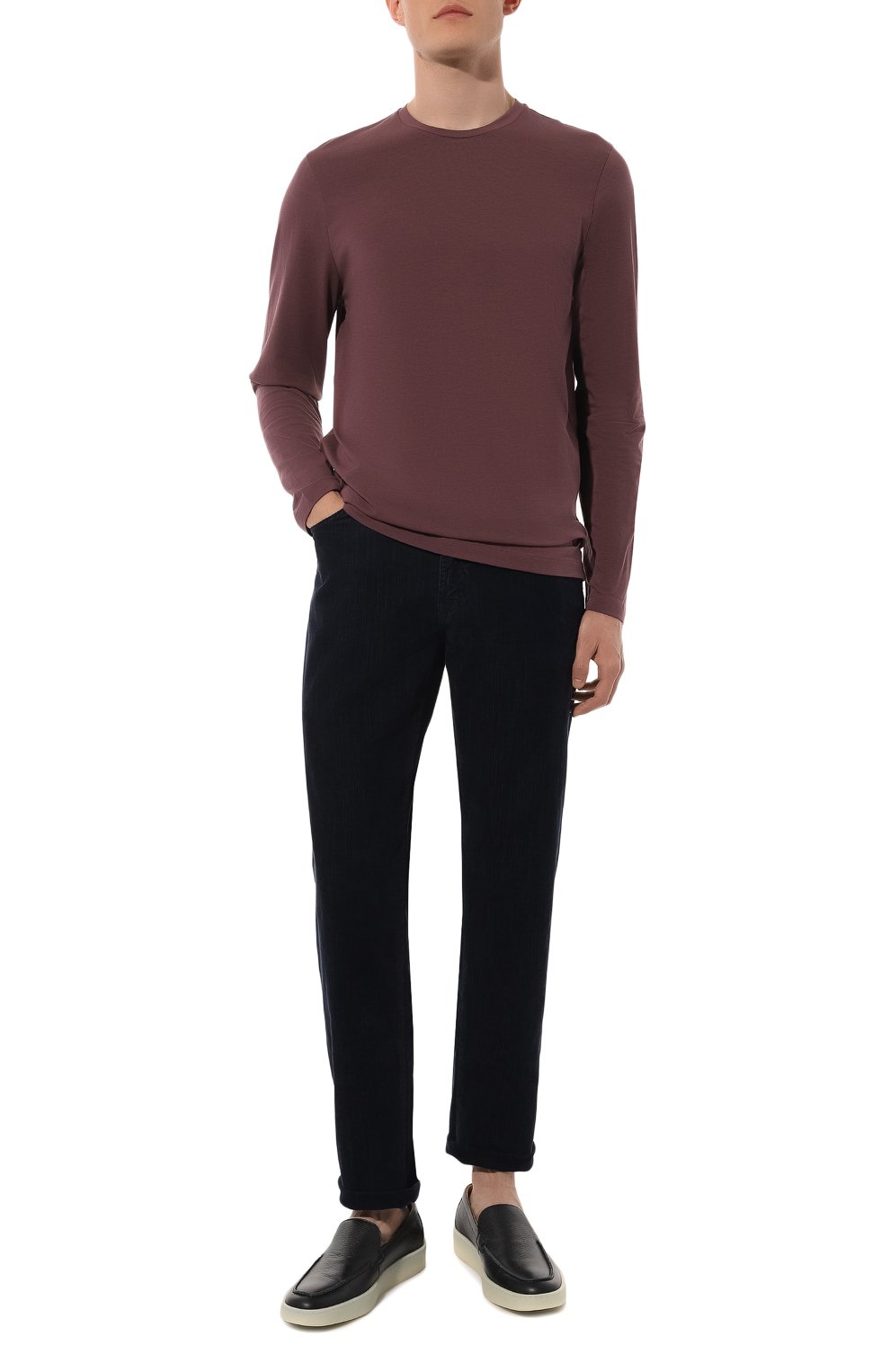 Хлопковый лонгслив CORNELIANI, арт. 94G581-9425040, фото 2