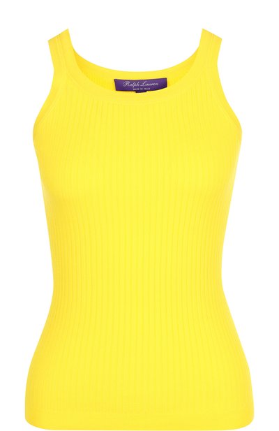 Женский однотонный хлопковый топ фактурной вязки RALPH LAUREN, арт. 290710192