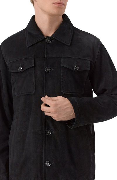 Замшевая куртка-рубашка KITON, арт. UW1936V0421F14, фото 5