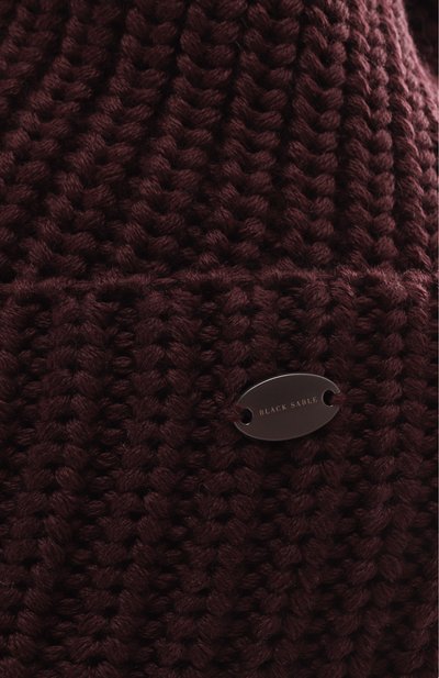 Шерстяная шапка с отделкой из соболя BLACK SABLE, арт. BS-47CC10, фото 4