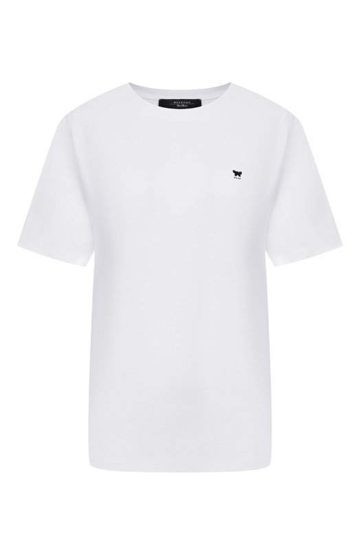 Хлопковая футболка Weekend Max Mara WKDVENAC0 Белый WKDVENAC0