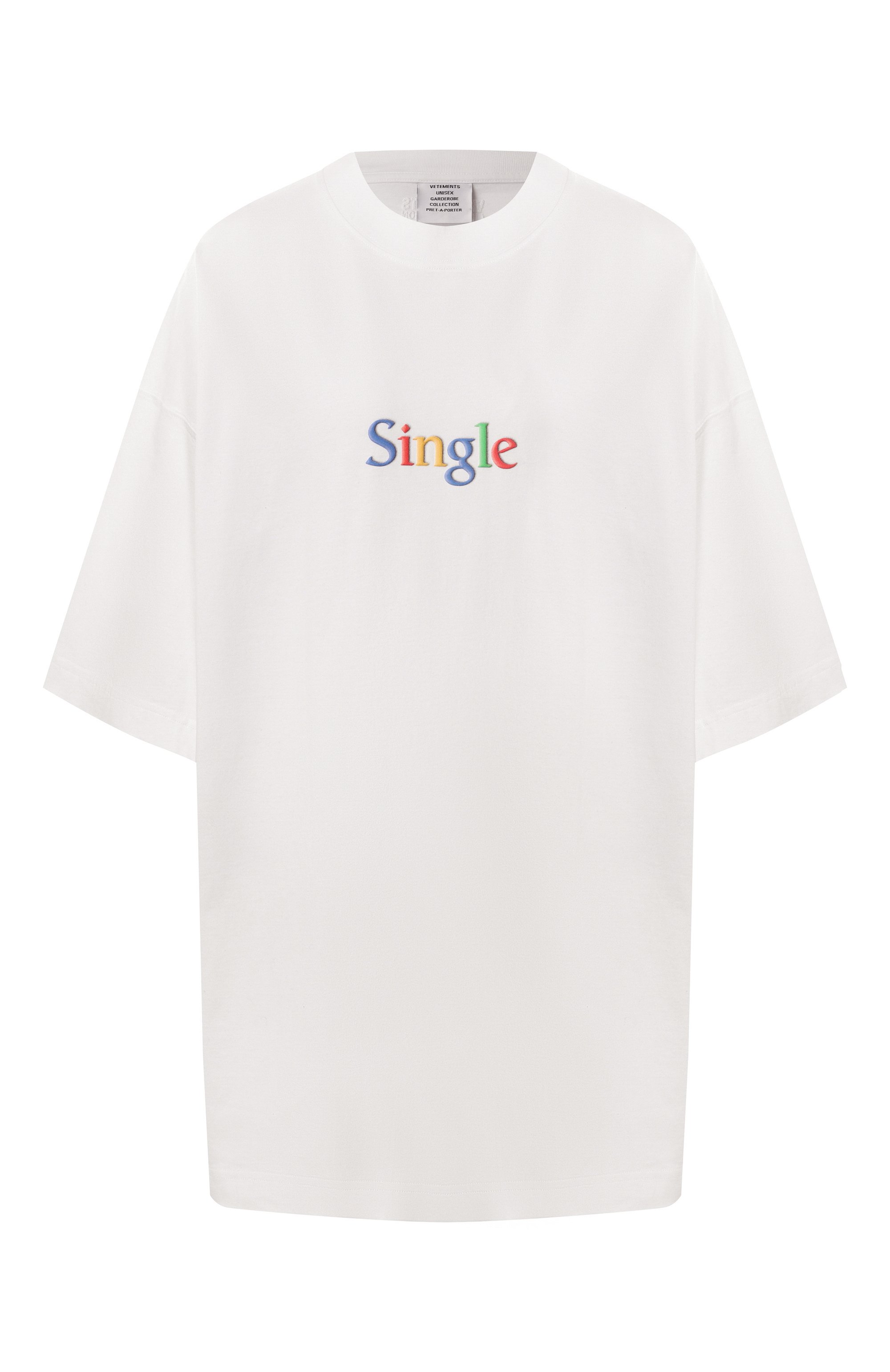 Хлопковая футболка VETEMENTS, арт. UA66TR700W, фото 1