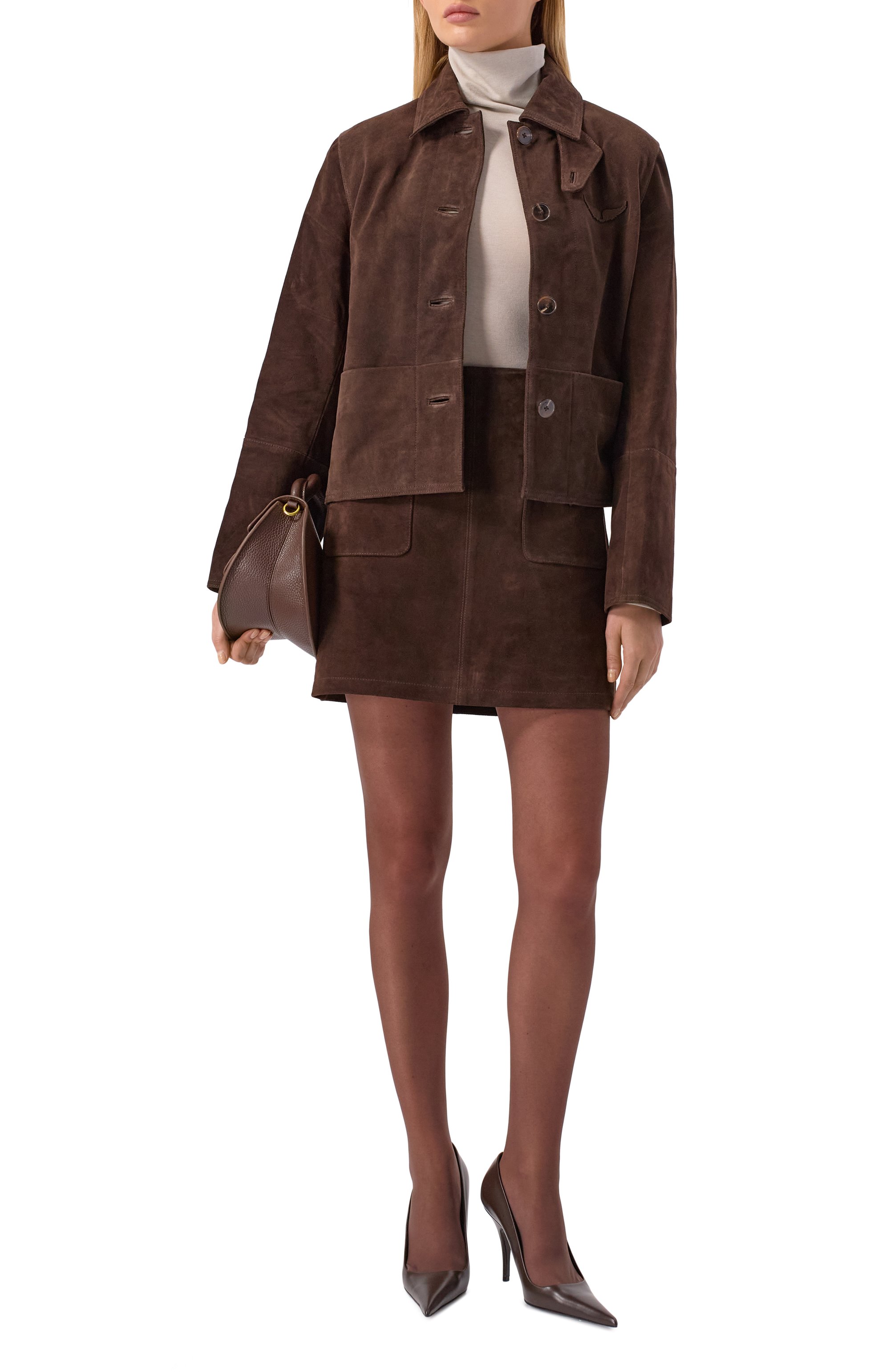 Замшевая куртка ZADIG AND VOLTAIRE, арт. RW0W01262, фото 2