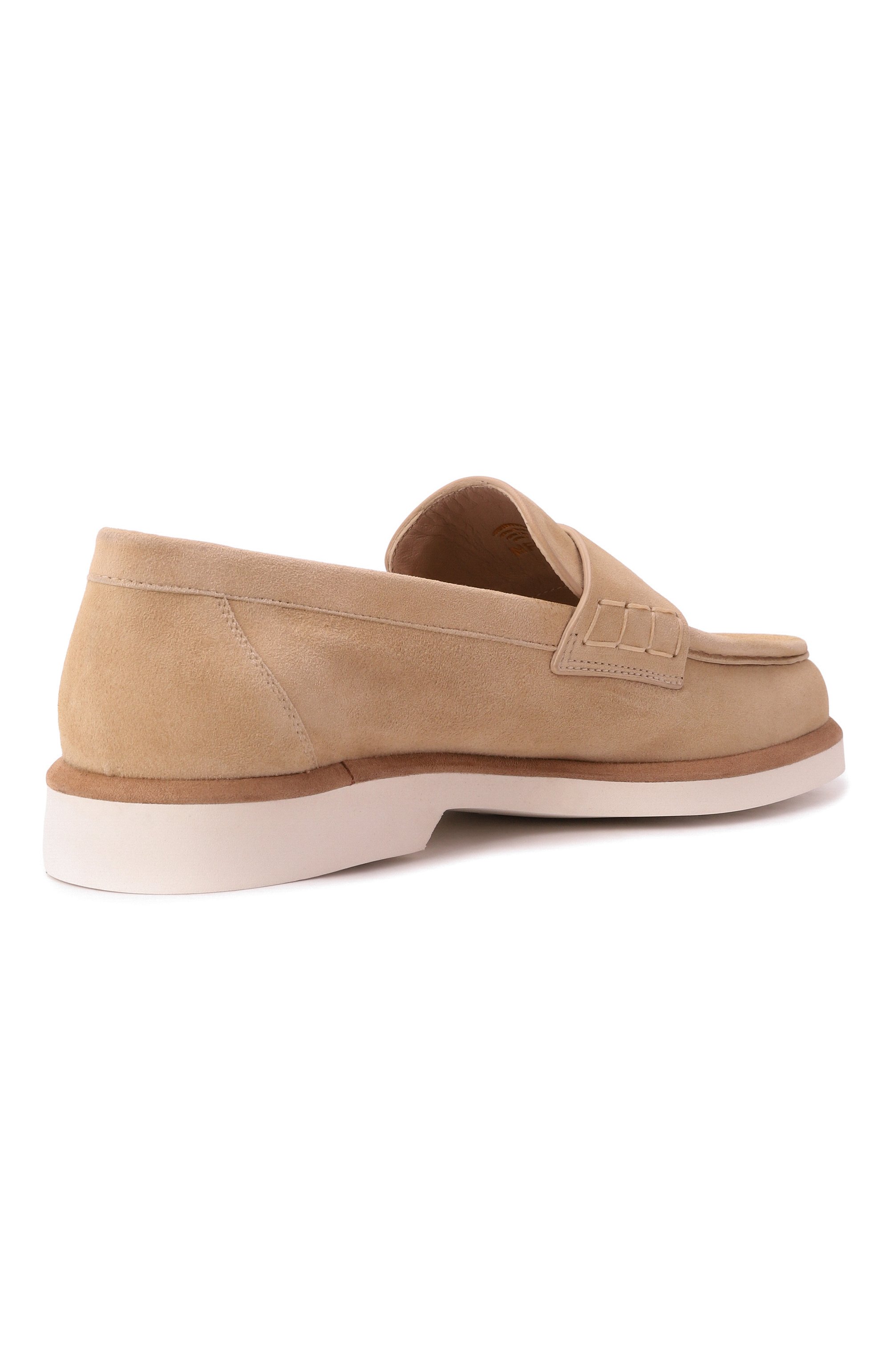 Замшевые пенни-лоферы SANTONI, арт. WUQG59818BIASLH0, фото 5