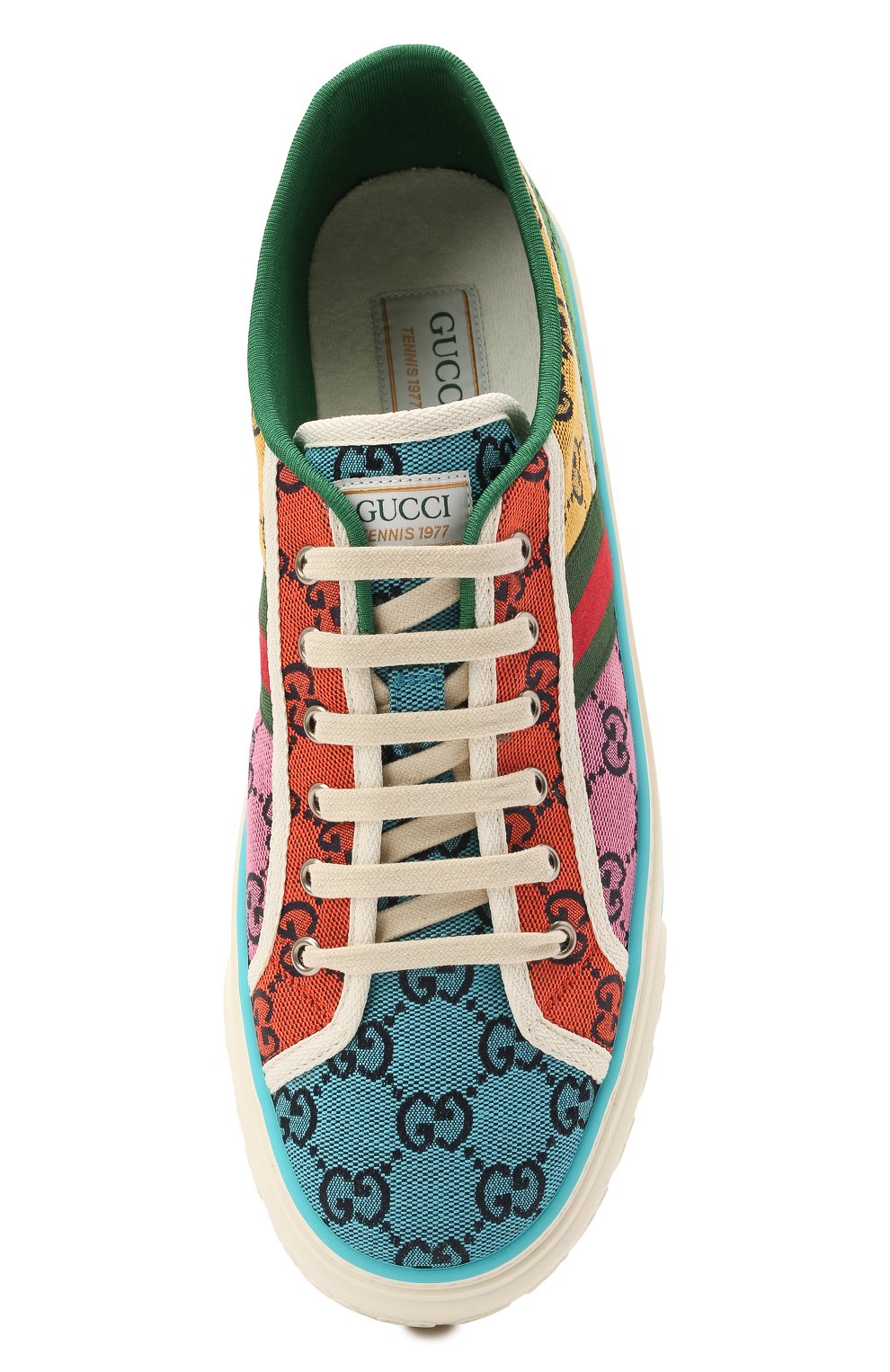 Текстильные кеды tennis 1977 gg multicolor GUCCI, арт. 663657/2UZ60, фото 5