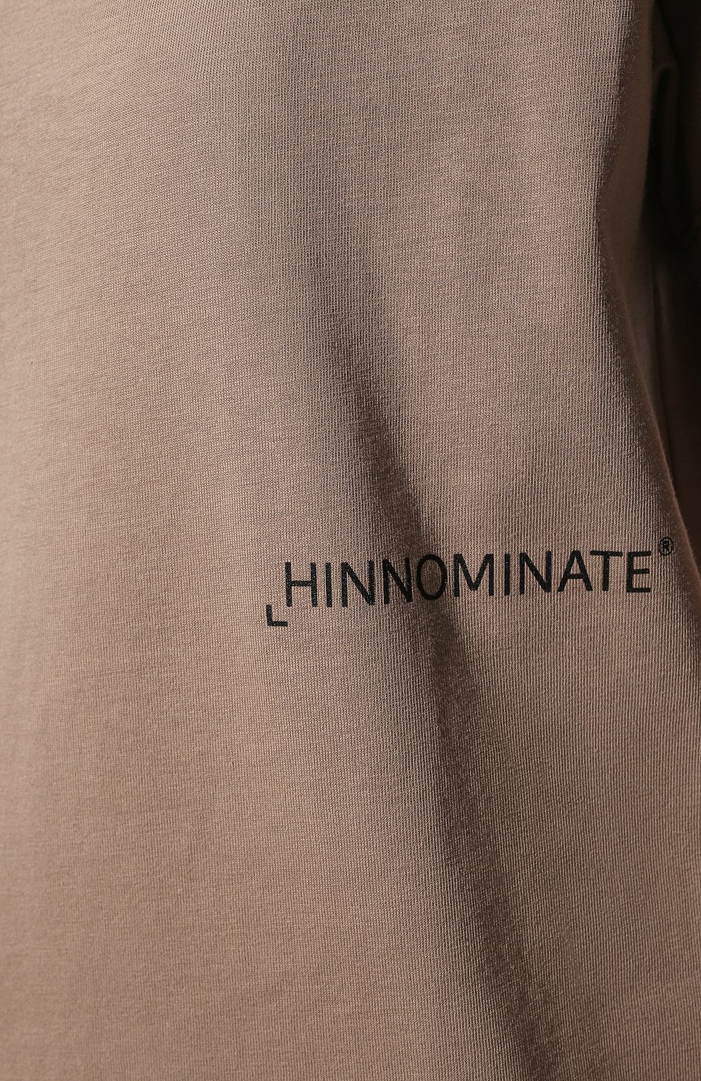 Хлопковая футболка HINNOMINATE бежевого цвета по цене 6655 руб., арт. HDW2/HNW296, фото 5 Хлопковая футболка HINNOMINATE, арт. HDW2/HNW296, фото 5