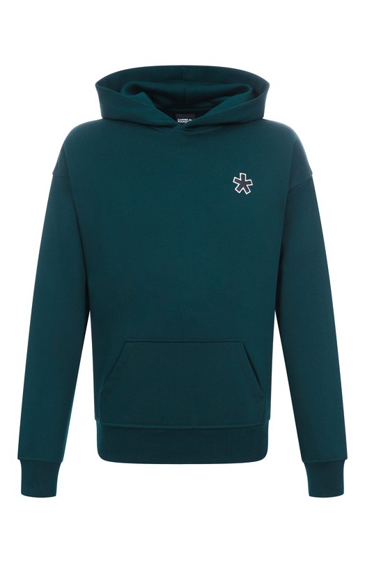 Хлопковое худи Comme des Fuckdown CFABM01854 Зелёный CFABM01854