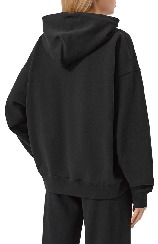Хлопковое худи Off-White 0WBB06DF25FLE004 Чёрный  0WBB06DF25FLE004 Фото 4