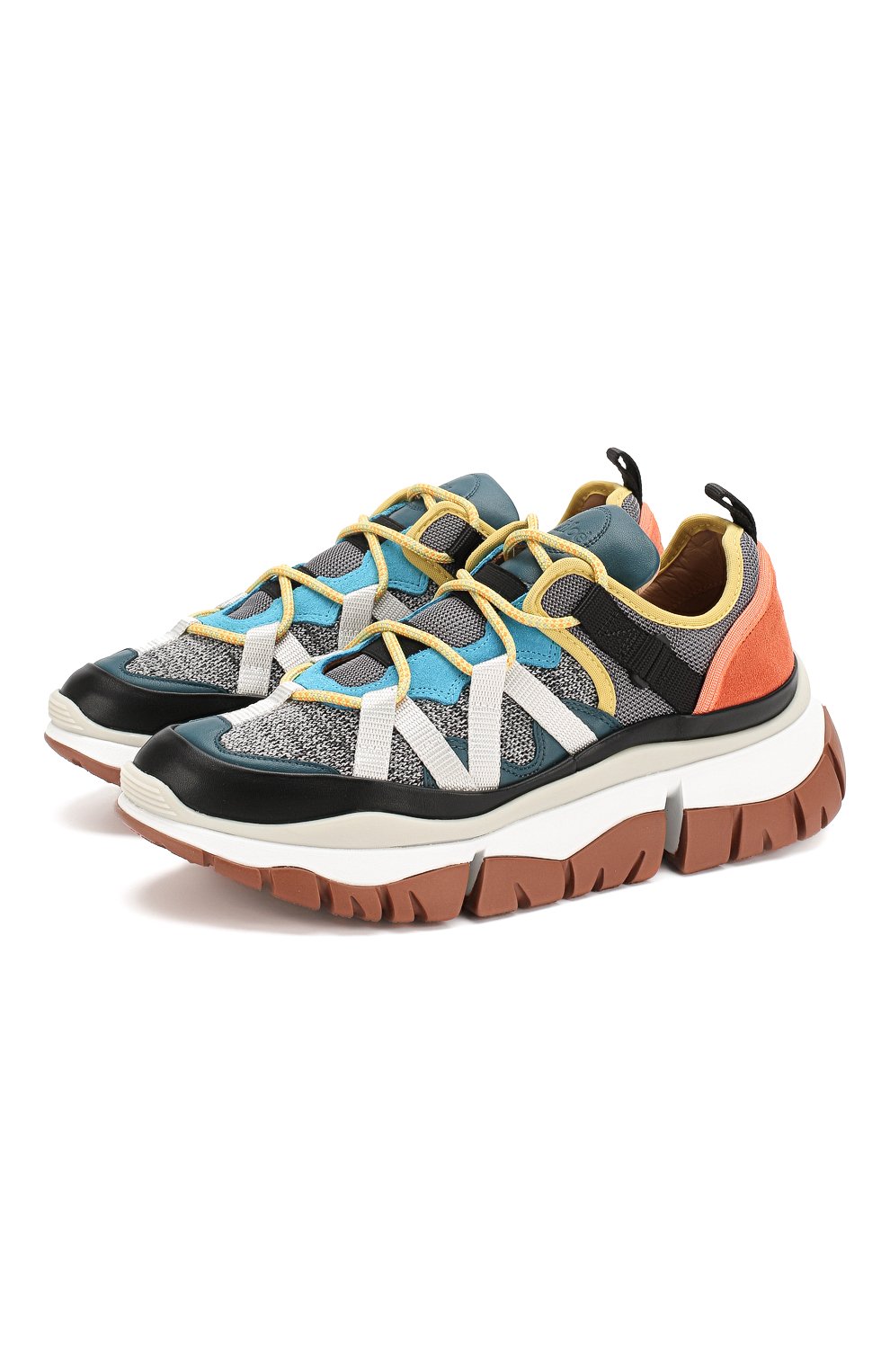 Комбинированные кроссовки blake CHLOÉ, арт. CHC19W25018, фото 1