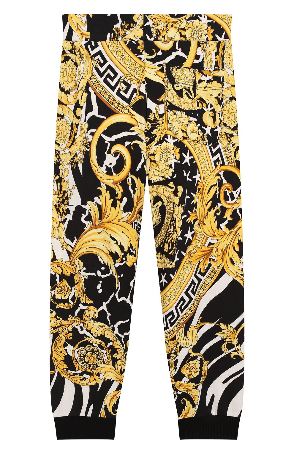 Хлопковые джоггеры VERSACE разноцветного цвета по цене 21150 руб., арт. YD000099/YA00277/6A, фото 2 Хлопковые джоггеры VERSACE, арт. YD000099/YA00277/6A, фото 2