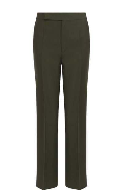 Женские однотонные расклешенные брюки из смеси вискозы и шелка CELINE, арт. 21T816928