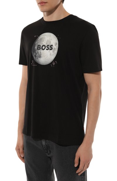 Хлопковая футболка BOSS ORANGE, арт. 50528189, фото 3