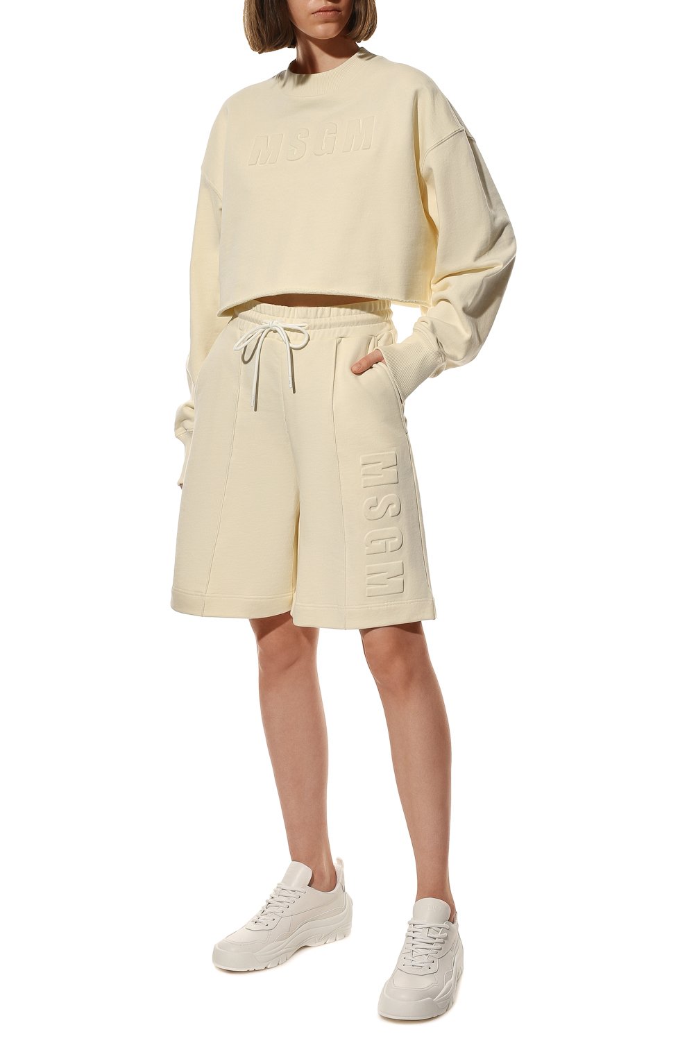 Хлопковые шорты MSGM, арт. 3241MDB69 227299, фото 2