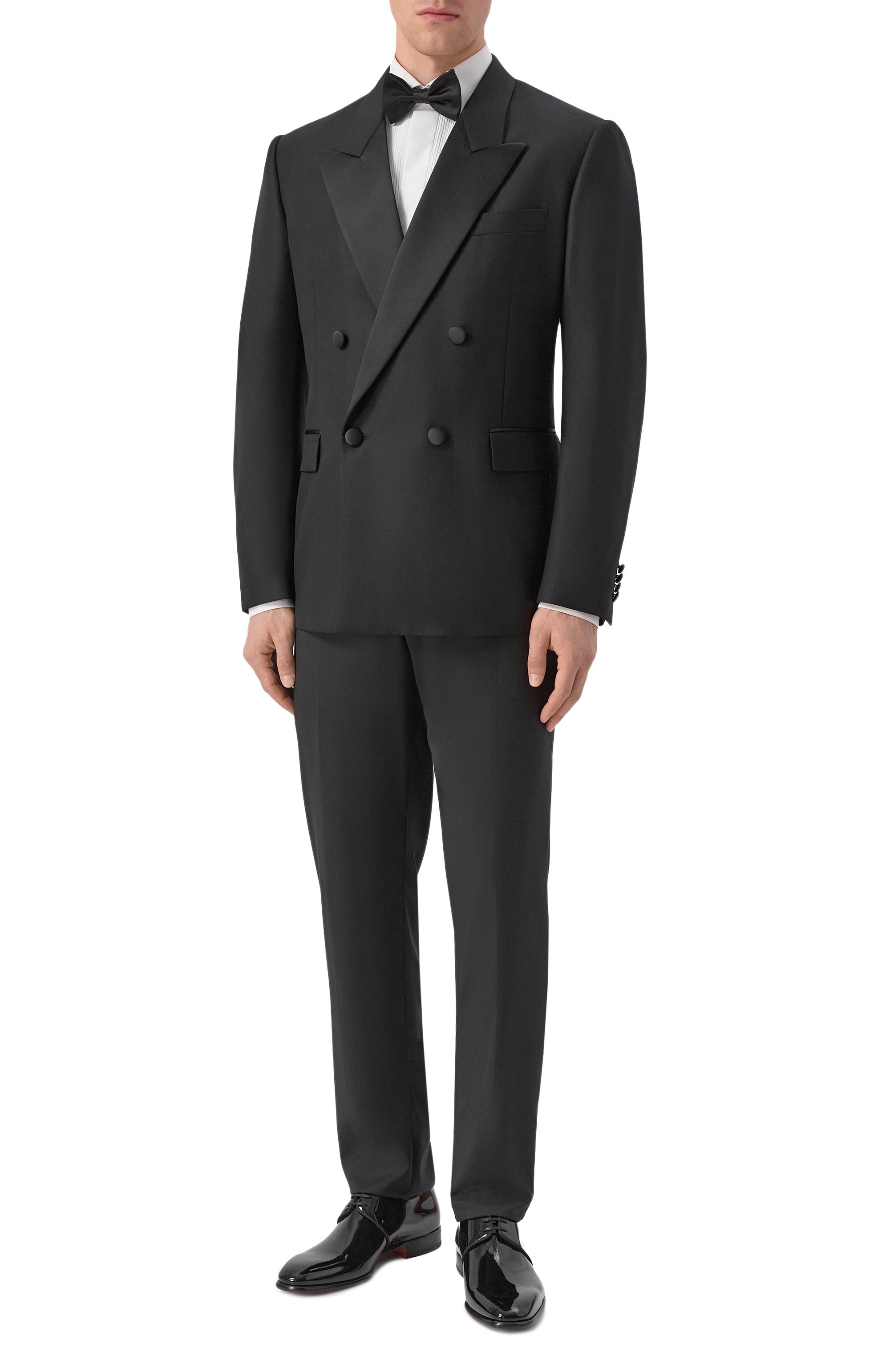 Шерстяные брюки CORNELIANI черного цвета по цене 54850 руб., арт. 275T09/2798150, фото 2 Шерстяные брюки CORNELIANI, арт. 275T09/2798150, фото 2